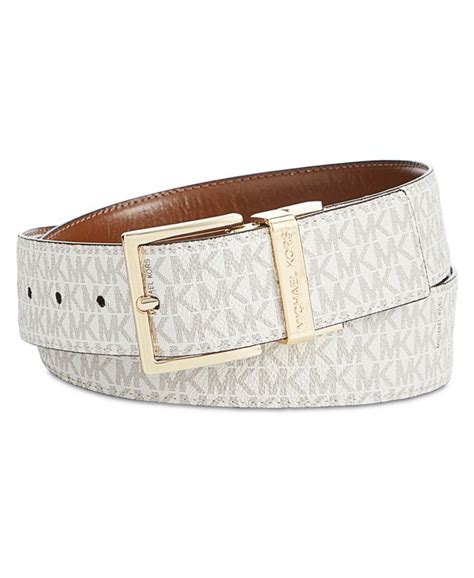 mens michael kors belt|michael kors reversible leather belt.